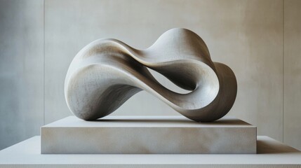 Abstract Stone Sculpture - Modern Art