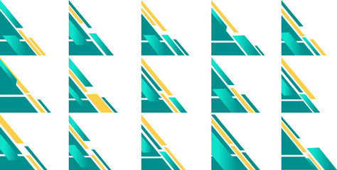 Business Gradient Shape Corner