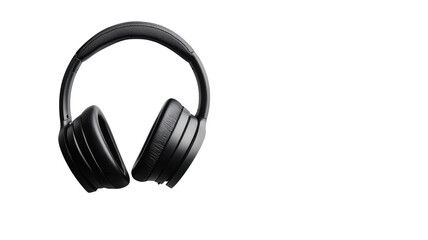 Fototapeta premium Experience sound like never before with sleek black wireless headphones for immersive listening