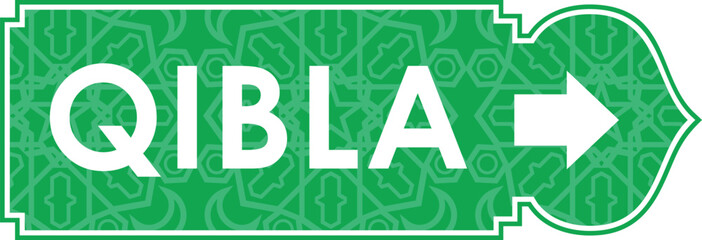 QUIBLA DIRECTION STICKER ready to print
