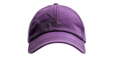 Bright purple cap resting on a flat surface, showcasing its vibrant color and simple design