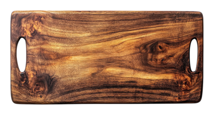 Stunning wooden cutting board showcasing unique grain patterns for culinary artistry