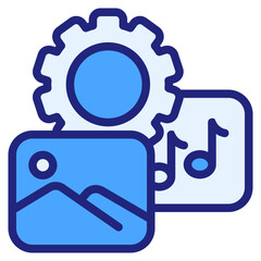 Assets blue icon