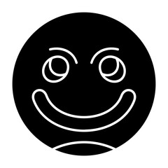 Obraz premium Smiling Face Icon