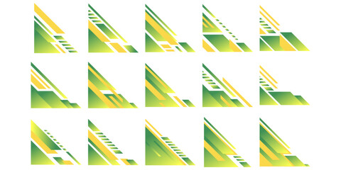 Business Gradient Shape Corner 