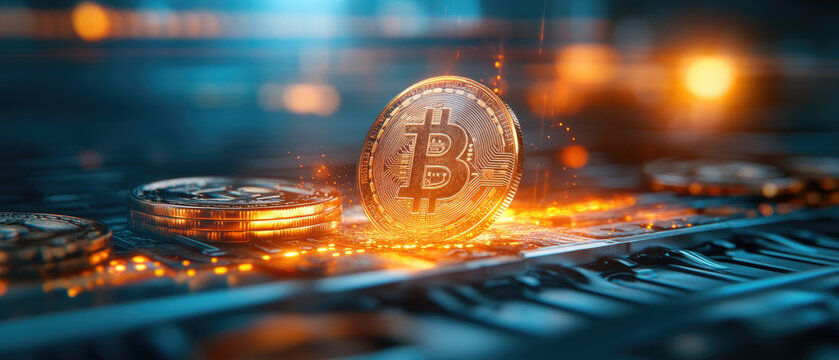 Investing in cryptocurrency bitcoin trends and insights financial market digital assets virtual environment close-up view economic growth