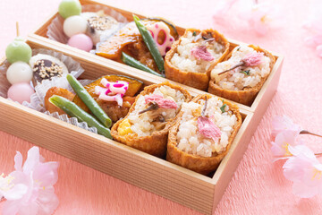 春のお花見弁当