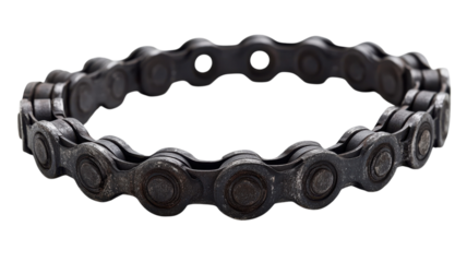 Unique vintage bicycle chain bracelet showcasing intricate design and craftsmanship
