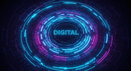 Obraz premium Digital Data Flow: Captivating visual representation of digital data flow within a network, showcasing intricate glowing lines and futuristic design, highlighting interconnectedness.