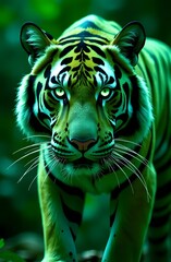Obraz premium According to the Chinese horoscope, 2034 is the year of the green Tiger.