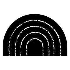 Naklejka premium Abstract geometric shapes illustration design black vector