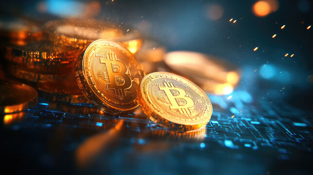 Cryptocurrency investment trends digital currency market financial report virtual environment close-up economic insights