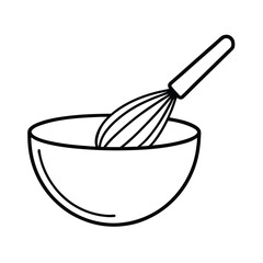 Kitchen Whisk and Mixing Bowl Baking Pastry Cooking Utensils