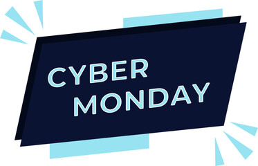 Cyber Monday Label Banner
