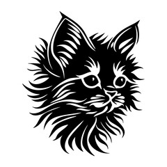 Obraz premium Kitten illustration graphic animal vector