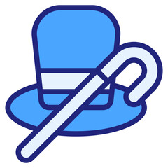 Vaudeville blue icon