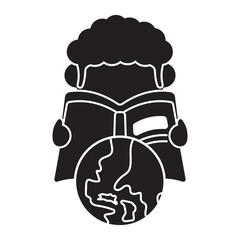 Children Reading Books Icon