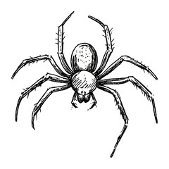 Spider spider arachnid sketch vector