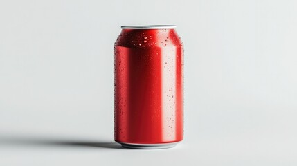 Cola can with sleek design, centered on a clean white background