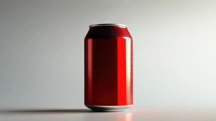 Cola can with sleek design, centered on a clean white background