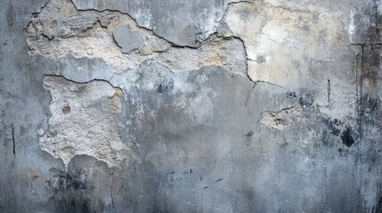 Fototapeta premium Concrete wall background with subtle cracks and texture, adding an urban, industrial feel