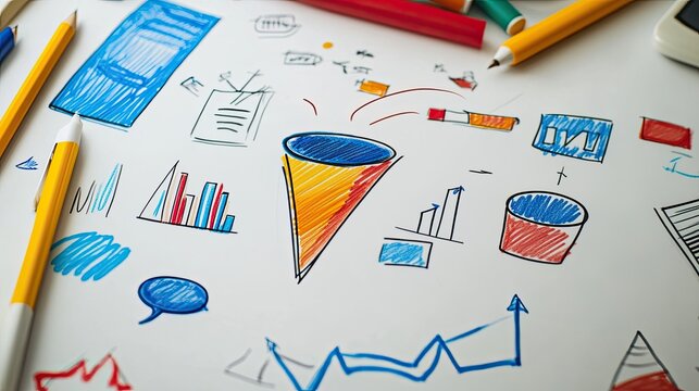 Brainstorming Business Strategy Sketch.