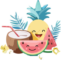 illustration of a tropical fruit