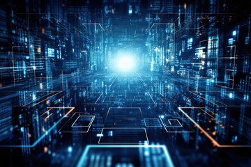Obraz premium Global business, internet network connection, IoT Internet of Things, business intelligence concept. Busines global network, futuristic technology background. AI generative