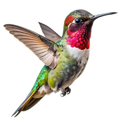 Fototapeta premium Anna's Hummingbird: Stunning Bird Photo isolated on transparent background