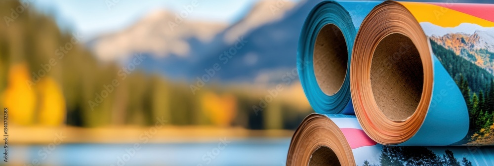 Poster sustainable print media innovation high-performance rolls transforming digital publishing with eco-c