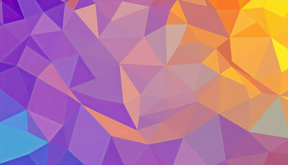 Fototapeta premium Polygonal Color Blend A Vibrant Background Image for Modern Digital Spaces