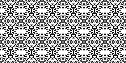 Fototapeta premium Seamless Transparent Monochrome Art Deco Style Geometric Pattern Wallpaper