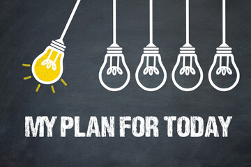 Fototapeta premium My plan for today 