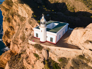 Faro del Albir en la costa Alicantina, Comunidad Valenciana