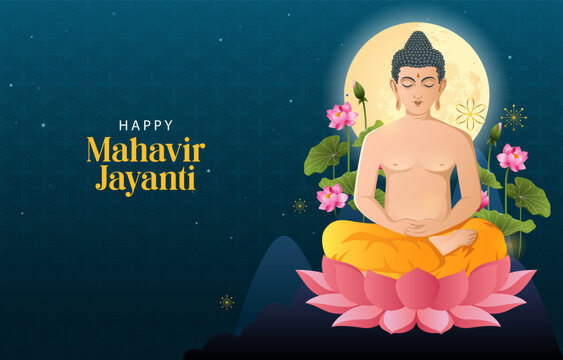 Happy Mahavir Jayanti Celebration Background
