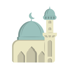 Cute Mosque Illustration