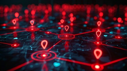 Visualization of data breaches highlighting vulnerabilities in cyber security protocols and malware threats