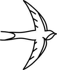 Obraz premium 제비 흑백