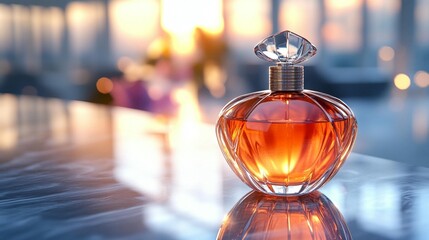 Amber Perfume in Crystal Bottle