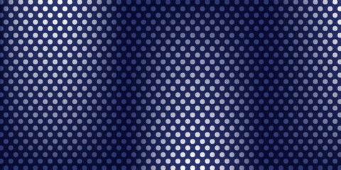 Tile pattern with white polka dots on dark blue background.eps10