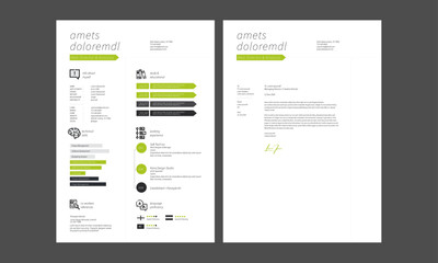 Resume and Cover Letter, Minimalist Resume CV Template
