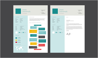 Clean Resume Layout, Minimalist resume cv template, Resume design template