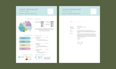 Clean Resume Layout, Minimalist resume cv template, Resume design template