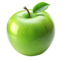 Green Apple: Fresh, Juicy, Healthy isolated on transparent background