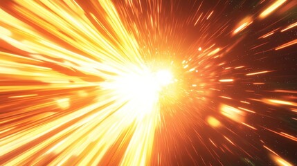 Obraz premium Abstract Golden Light Rays Speed Motion Background