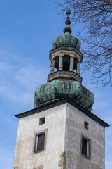 Fototapeta premium Medieval monastery of Saint Joseph, building from the outside. Komarno, Poland.