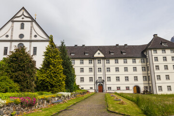 Naklejka premium Engelberg Abbey is a Benedictine monastery in Engelberg, Canton of Obwalden, Switzerland