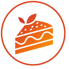Vector Design Cake Slice Icon Style