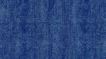 Fototapeta premium A close-up view of denim fabric, showcasing its texture and blue hues, commonly used in clothing and fashion items, Denim Texture woven seamless.