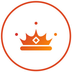 Obraz premium Crown Vector Design Icon Style